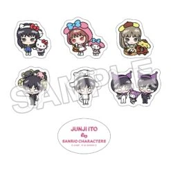MILESTONE JUNJI ITO X SANRIO CHARACTERS MANEKKO DEFORMED STICKER SET