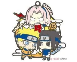 MILESTONE NARUTO SHIPPUDEN BUDDY COLLECTION THREE MAN CELL RUBBER TRADING STRAP -Anime Pop Shop 25164.2
