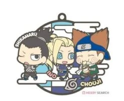 MILESTONE NARUTO SHIPPUDEN BUDDY COLLECTION THREE MAN CELL RUBBER TRADING STRAP -Anime Pop Shop 25164.3
