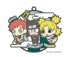 MILESTONE NARUTO SHIPPUDEN BUDDY COLLECTION THREE MAN CELL RUBBER TRADING STRAP -Anime Pop Shop 25164.5