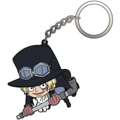 ONE PIECE TSUMAMARE SABO RUBBER KEYCHAIN