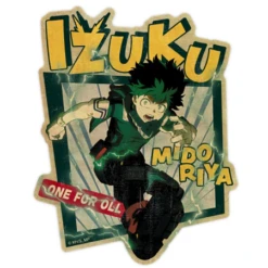 MILESTONE MY HERO ACADEMIA TRAVEL STICKER-IZUKU MIDORIYA