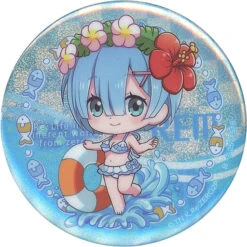 RE:ZERO ASSORTED CAN BADGE - REM ON THE BEACH