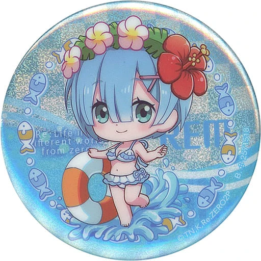 RE:ZERO ASSORTED CAN BADGE - REM ON THE BEACH RE:ZERO ASSORTED CAN BADGE - REM ON THE BEACH -Anime Pop Shop 871032263
