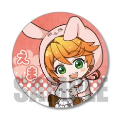 PROMISED NEVERLAND USAMIMI TRADING CAN BADGE -Anime Pop Shop GOODS 04104233 05