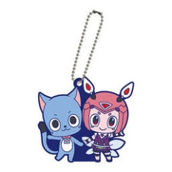 MILESTONE EDENS ZERO RUBBER MASCOT - Happy & Vino RUBBER KEYCHAIN