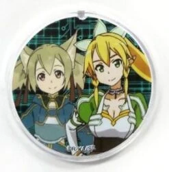 SWORD ART ONLINE II PHANTOM BULLET SILICA & LEAFA LAYER BADGE