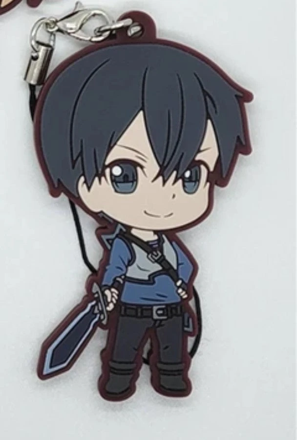 SWORD ART ONLINE PROGRESSIVE KIRITO RUBBER KEYCHAIN SWORD ART ONLINE PROGRESSIVE KIRITO RUBBER KEYCHAIN -Anime Pop Shop SAOPROGRESSIVERBKEYCHAIN Kirito